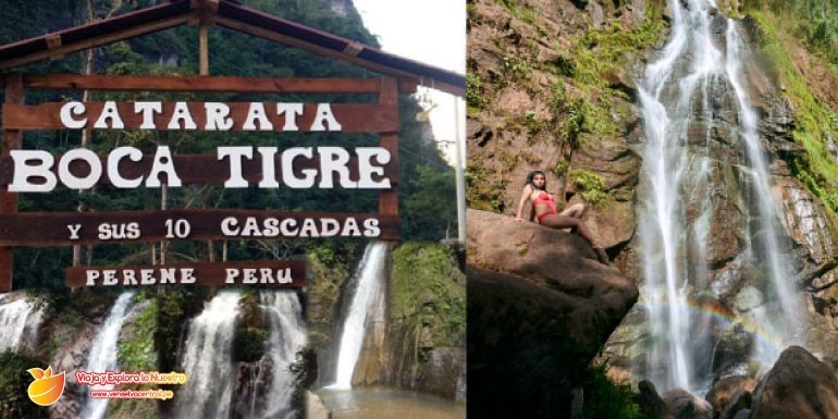 ¡Increíble! Catarata Boca de Tigre y sus 10 cascadas para relajarse, Perené, Chanchamayo