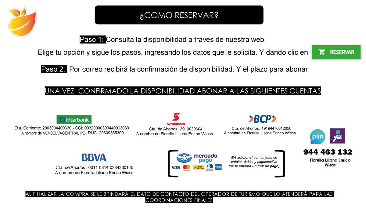 Reserva con anticipación